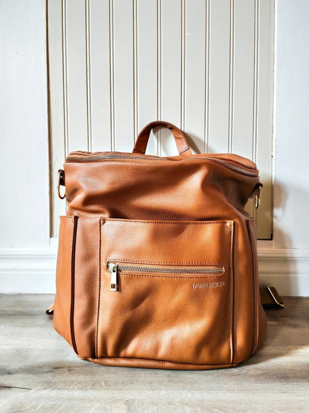 Fawn Design - The Original Diaper Bag/Convertible Backpack in Brown